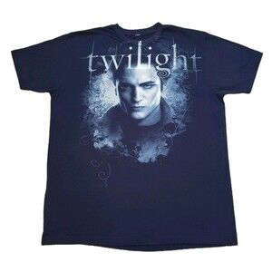 Vintage 2008 Twilight Edward Cullen Movie Promo Sz XL/2XL Mens Blue T-Shirt Y2K